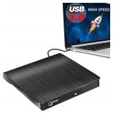 Gotega External DVD Drive, USB 3.0 Portable +/-RW,