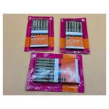 Three packs of Sakura pens