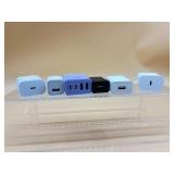 USB and USB C power adapters blocks