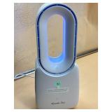 Bladesless tabletop fan and LED light with many co