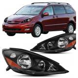 2pcs Halogen Headlights Assembly For 2006 2007 200