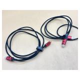 Lot of two 8K hdmi cords