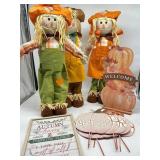 Large Lot of Fall Themed Yard & Garden Decor