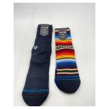 Lot Of 2 Stance Crew Socks Large & Small