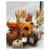 Large Lot of Fall Decor, Includes Variety of Faux
