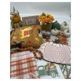 Large Lot of Fall Decor, Includes 50 x 60 Inches T