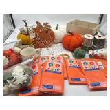 Large Lot of Fall Decor!! Includes Plush Pumpkins,