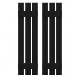 12 in. W x 47 in. H Vinyl Exterior Spaced Board an