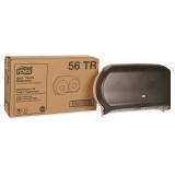 Tork Twin Jumbo Roll Bath Tissue Dispenser, 19.29