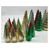 Large Lot of Xmas Themed Tabletop Decor, 7 PCs Tre
