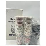 Lot of Disposable Cups, Includes 50 Pack 16 Oz Cof