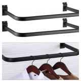 Shimeyao 2 Pcs U Shaped Handrail for Slatwall 24 I