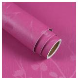 VaryStyle Hot Pink Wallpaper Textured Embossed Pee