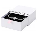 PANDORA Moments Heart Clasp Snake Chain Bracelet -