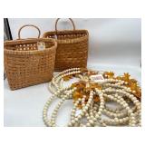 Lot of 9 Beaded Pumpkin Shape Wall Decor with 2 PC