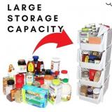 Lot of 10 Skywin Plastic Stackable Storage Bins fo