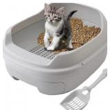 Skywin Pellet Cat Litter Box (Grey)