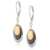Nine West Classic Tri-Tone Earrings
