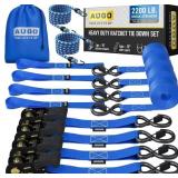 AUGO Ratchet Straps Heavy Duty 4 Pack -15 FT - 220