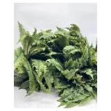 4 PCs Large Artificial Fern for Outdoors, 100 Fron