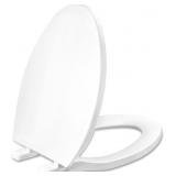 Toilet Seat Elongated, Slow Close Hinges, Four Non