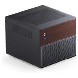 JONSBO N4 Black NAS Pc Case, Walnut Wood, 8-Drive