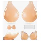 Size XL APOWUS Sticky Bras for Women Push Up Adhes