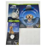 Lot of 3 Nite Dog Products, Includes Disco Collar