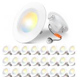 Amico 24 Pack 4 inch 5CCT LED Recessed Lighting, D