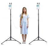 TidyFriend 2 Pack Steel Tripod IV Pole - Portable
