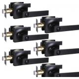 Matte Black Door Handle Interior Privacy Door Leve