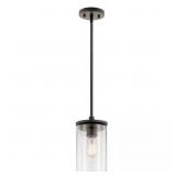 Crosby 1-Light Olde Bronze Contemporary Kitchen Mi