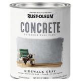 Rust-Oleum 379908 Concrete Interior Wall Paint, Qu