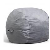 Bean Bag Chair Gray Plush, Soft Polyester Cover In