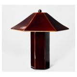 Threshold Ceramic Table Lamp Maroon