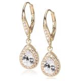 Anne Klein "Classics" Gold-Tone Cubic Zirconia Lev
