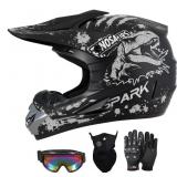 Size Medium SPARK Youth Kids Dirt Bike Helmets - L