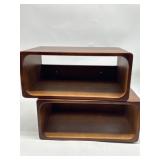 Lot of 2 Floating Nightstand, Wall Mounted Bedside