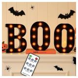Halloween Decorations   BOO Light Up Letters with
