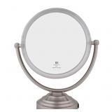 Floxite Lighted Mirror, 8X Plus 1X Magnification,