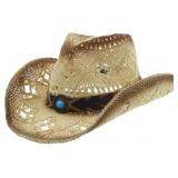 Blue Turquoise Ranch Hat