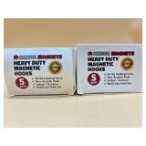 New two boxes of 40LB heavy duty magnetic hooks