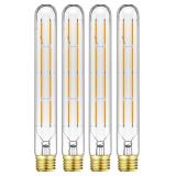 Leools T10 Led Long Bulbs 8W,E26 Dimmable Tubular