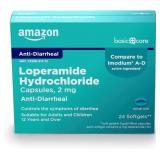 Amazon Basic Care Loperamide Hcl 2 Mg Softgels, An