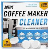 Coffee Machine Cleaner Descaler Tablets - 24 Count