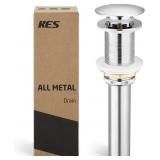 KES Bathroom Sink Drain Without Overflow Vessel Si