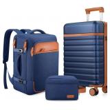 UKEIN Luggage Sets 3 Piece, Carry On Luggage 20In