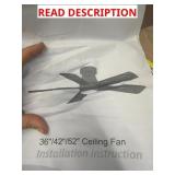 36 in ceiling fan