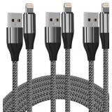 iPhone Charger Lightning Cable (3 Pack 10 Foot), M