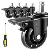 AGPtEK Office Chair Casters with Brake Heavy Duty